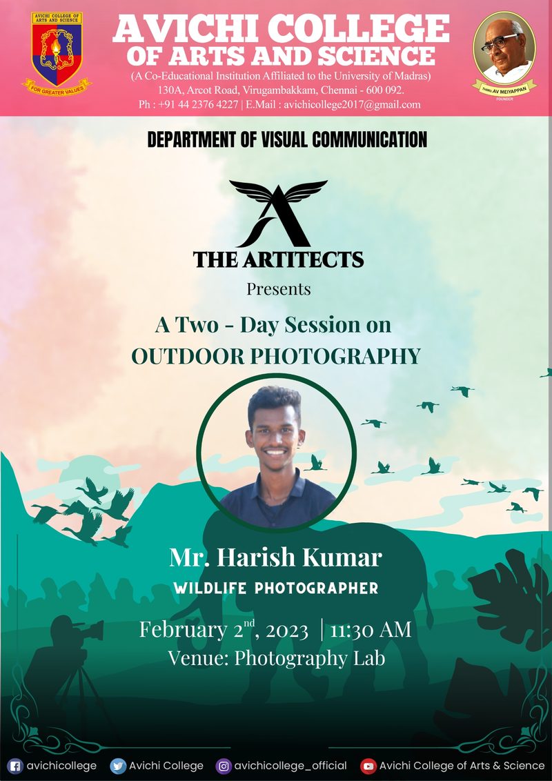Invitation: two-day session on outdoor photography with Harish Kumar